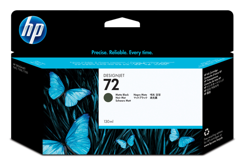 C9403A.jpg HP CART INK 72 NERO OPACO VIVERA 130 ML PER PLOTTER 1100/T610