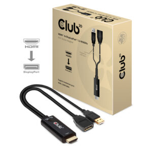 CAC1331ICE_.jpg CLUB3D HDMI 2.0 TO DISPLAYPORT 1.2 4K60HZ HDR M/F ACTIVE ADAPTER