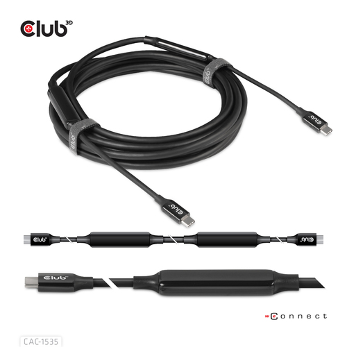 CAC1535ICE_.jpg CLUB3D CAVO USB TYPE C 3.2 GEN 2 M-M 5M/15FT SUPPORTS UP TO 10Gbps/8K 60Hz/60Watt