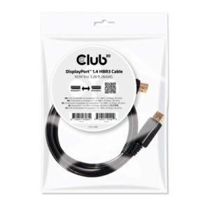 CAC2067.jpg CLUB3D DISPLAYPORT 1.4 HBR3 CABLE MALE / MALE 1M/3.28FT.