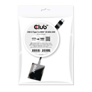 CAC2504.jpg CLUB3D ADATTATORE USB TYPE C 3.1 GEN 1 TO HDMI 2.0 4K60HZ HDR ACTIVE