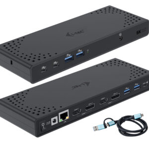CADUA4KDOCKPDL2IT.jpg I-TEC USB 3.0/USB-C/THUNDERBOLT 3 DUAL DISPLAY DOCKING STATION GEN2 E POWER DELIVERY 100W