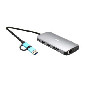 CANANOTDOCKPD.jpg I-TEC DOCKING STATION USB 3.0 USB-C/TB3 3X DISPLAY METAL NANO DOCK WITH LAN, PD 100 W