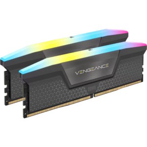 CMH16GX5M2E6000Z36.jpg CORSAIR VENGEANCE RGB DDR5 16GB (2 x 8GB) DDR5 6000 CL36-44-44-96 1.35V Intel XMP AMD EXPO - GREY