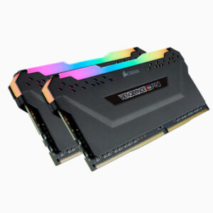 CORSAIR RAM VENGEANCE RGB PRO 32GB 2X16GB DDR4 3200 PC4-25600 C16 1.35V DESKTOP MEMORY - BLACK