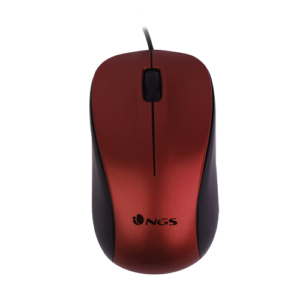 CREWRED.png NGS MOUSE OTTICO 1200 DPI CON FILO ROSSO