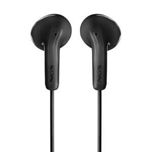 CROSSGLIDEBLACKICE_.jpg NGS CROSS GLIDE BLACK: Auricolari a bottone con microfono e controllo del volume. Pulsante multifunz