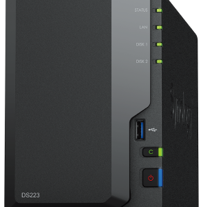 DS223ICE_.png SYNOLOGY NAS TOWER 2BAY 2.5"/3.5" HDD SATA CPU Realtek RTD1619B + 2Gb Ram DDR4 + 1x Gigabit + x3 USB