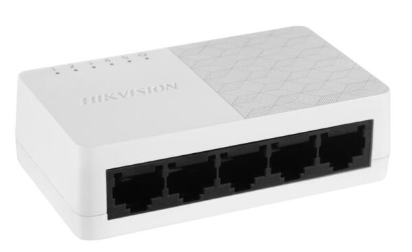 DS3E0505DO.jpg HIKVISION SWITCH 5 PORT GIGABIT UNMANAGED DESKTOP SWITCH 5 GIGABIT RJ45 PORTS, DESKTOP PLASTIC SWITC