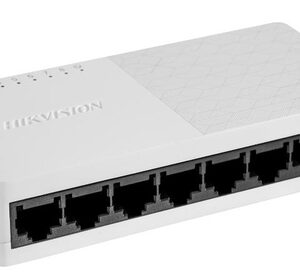 DS3E0508DOICE_.jpg HIKVISION SWITCH 8 PORTE GIGABIT PLASTICO, L2, UNMANAGED, RJ45 PORTS, DESKTOP PLASTIC SWITCH