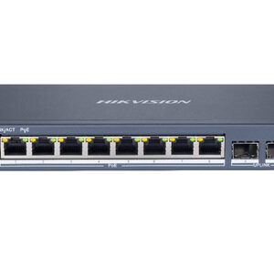 DS3E1510PEIICE_.jpg HIKVISION SWITCH L2, SMART MANAGED, 8 GIGABIT RJ45 POE PORTS, 2 GIGABIT RJ45 PORT, 802.3AF/AT, POE P