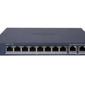 DS3E1510PEIM.jpg HIKVISION SWITCH L2, SMART MANAGED, 8 GIGABIT RJ45 POE PORTS, 2 GIGABIT RJ45 PORT, 802.3AF/AT, POE P