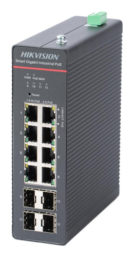 DS3T1512HPSI8P4FICE_.jpg HIKVISION SWITCH INDUSTRIALE SMART MANAGED GIGABIT HI-POE 8 PORTS