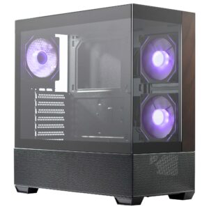 E690KHNNS00_1.jpg Cooler Master Elite 690 Wood Black, mid tower, supporto MB ATX/mATX/mITX, "fishtank", pannello legno