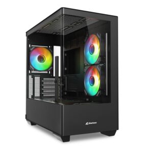 ELITESHARKCM100.jpg SHARKOON CASE CM100 MATX NERO