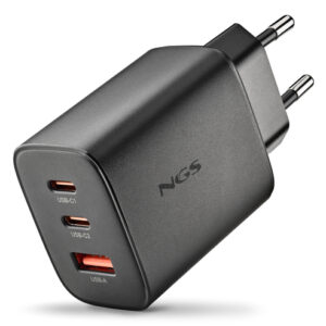 ERA65WBLACKICE_.jpg NGS ERA 65W: CARICATORE GaN DA PARETE UNIVERSALE DA 65W CON 3 porte: 2x USB-C + USB-A