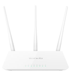 F3.jpg TENDA ROUTER BROADBAND N300 3 PORTE LAN 10/100 1 PORTA WAN 10/100 3 ANTENNE ESTERNE 5DBI WPS