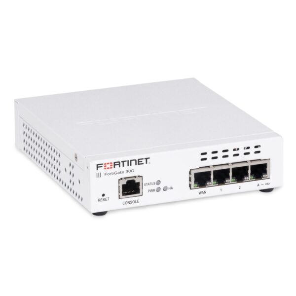 FORTIGATE-30G 4 PORTE GE RJ45 (INCLUSE 3 PORTE INTERNE, 1 PORTA WAN) - FORTINET