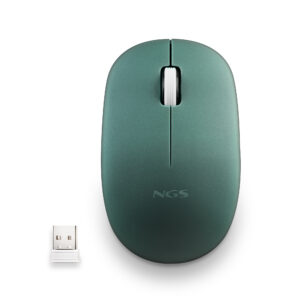 FOGPROGREEN.jpg NGS MOUSE WIRELESS 2.4 GHZ,CON ROTELLA, SILENZIOSO, USB NANO, VERDE