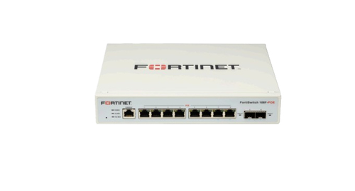 FORTISWITCH-108F SWITCH L2 - 8 PORTE GE RJ45, 2 P. GE SFP, SENZA VENTOLE DI RAFFREDDAMENTO - FORTINET