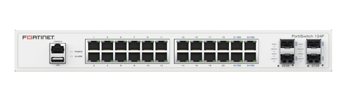 FORTISWITCH-124F FORTISWITCH-124F SWITCH CON 24 P. GE + 4 P. SFP+  + 1 P. CONSOLE RJ45 - FORTINET