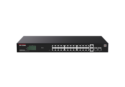 G2228P24410WICE_.jpg IP-COM SWITCH POE MANAGED L2, 28 PORT, 26 POE, 2 SFP