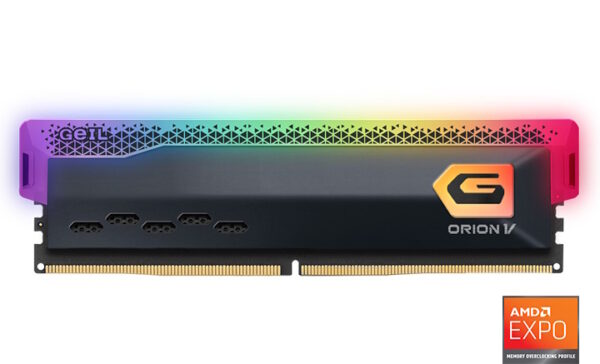 GAVSG516GB5600C38ASC.jpg GEIL RAM 16GB DDR5 ORION V RGB-GRAY PC5-44800 5600MHZ 38-44-44-84