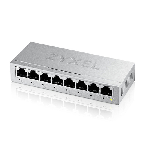 GS108BV5EU0101FICE_.jpg ZYXEL SWITCH UNMANAGED GS-108B V5 , 8 PORTE GIGABIT, CHASSIS METALLO, DESKTOP