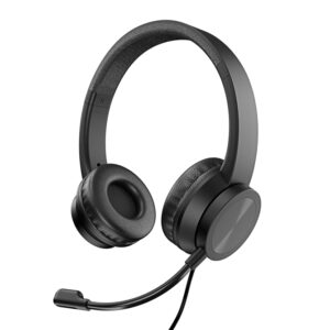 HS03.jpg VULTECH CUFFIE CON MICROFONOCON ARCHETTO REGOLABILE, CON FILO USB