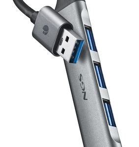 NGS MINI HUB 4 PORTE USB, 1 x USB 3.2 GEN1 E 3 x USB 2.0, PC E MAC