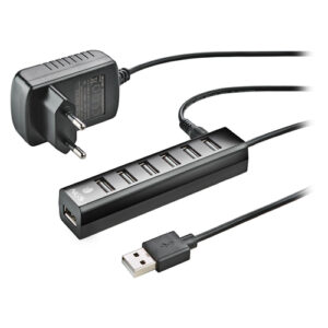 IHUB7TINYICE_.jpg NGS HUB USB 2.0 7 PORTE CON ADATTATORE DI ALIMENTAZIONE