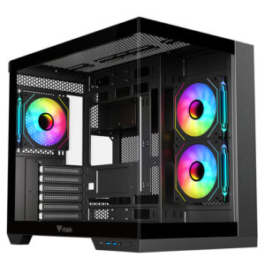 ITGCADCCBICE_.jpg ITEK CASE DARK CAVE CURVED, GAMING TOWER, ATX, 4X12CM ARGB FAN, 2XUSB3, TYPE-C, CURVED TEMP GLASS S