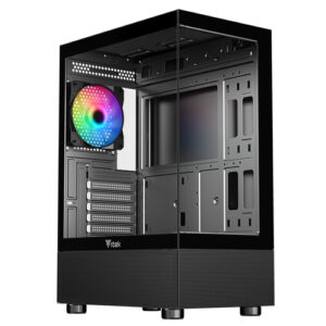 ITGCASB33BICE_.jpg ITEK CASE SHOWBUI 33B, GAMING TOWER ATX, 12CM ARGB FAN, USB3, SIDE FRONT PANEL TEMP GLASS