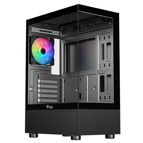 ITGCASB33BICE_.jpg ITEK CASE SHOWBUI 33B, GAMING TOWER ATX, 12CM ARGB FAN, USB3, SIDE FRONT PANEL TEMP GLASS