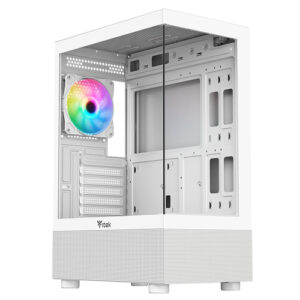 ITGCASB33WICE_.jpg ITEK CASE SHOWBUI 33W,GAMING TOWER ATX, 12CM ARGB FAN, USB3, SIDE FRONT PANEL TEMP GLASS, WHITE