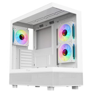 ITGCASB42WICE_.jpg ITEK CASE SHOWBUI 42W, GAMING TOWER, ATX, 3X12CM ARGB FAN, 2XUSB3, TYPE-C, SIDE FRONT PANEL TEMP