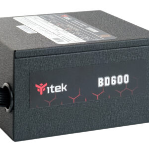 ITPSEBD600.jpg ITEK ALIMENTATORE BD600 - 600W, 80PLUS BRONZE, PFC ATTIVO, VENTOLA HDB 12CM, DC TO DC, SEMI MODULARE