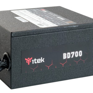 ITPSEBD700.jpg ITEK ALIMENTATORE BD700 - 700W, 80PLUS BRONZE, PFC ATTIVO, VENTOLA HDB 12CM, DC TO DC, SEMI MODULARE