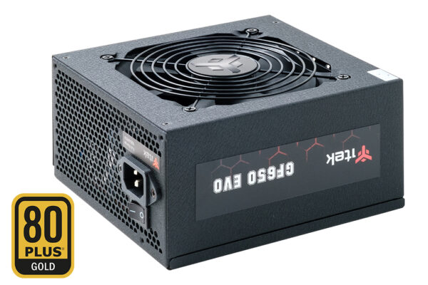 ITEK ALIMENTATORE GF650 EVO - 650W, 80PLUS GOLD, VENTOLA FDB 12CM, MODULARE