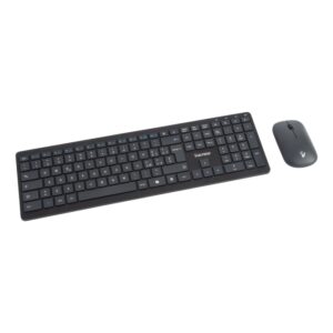 VULTECH TASTIERA E MOUSE BUNDLE, WIRELESS LOW PROFILE A FORBICE, TASTI FUNZIONALI, 2000DPI REGOLABIL