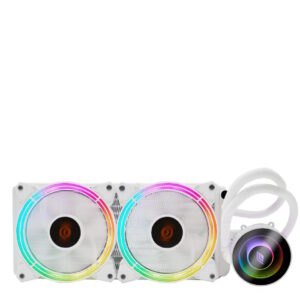 LC0320TR241.jpg NOUA DISSIPATORE A LIQUIDO SIBERUS TR241 WHITE RAINBOW RGB 200W