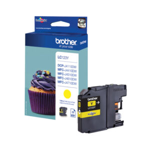 LC123Y.jpg BROTHER CART INK GIALLO PER MFC-J4410/J4510/J4610/J4710