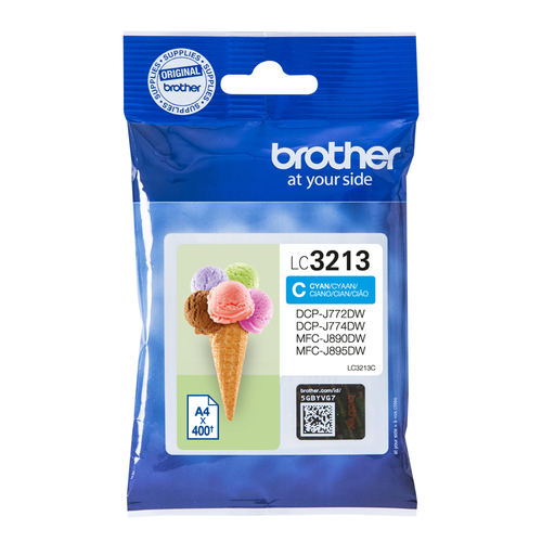 LC3213CICE_.jpg BROTHER CART INK CIANO PER DCPJ772/J774/MFCJ890DW/J895DW DA 400PG