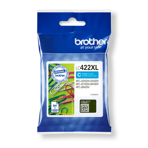 LC422XLCICE_.jpg BROTHER CART INK CIANO, 422XL, 1500 PAG