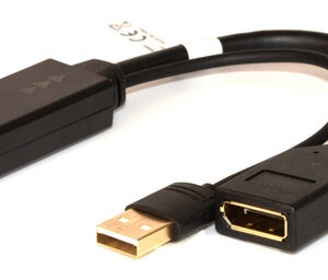 LKADAT202ICE_.jpg LINK ADATTATORE ATTIVO HDMI MAS - DISPLAYPORT 1.2 FEM E CONNETTORE USB 4K PER PC/NB HDMI A VIDEO DIS