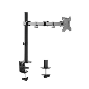 LKBR60.png LINK BRACCIO SUPPORTO DA TAVOLO CON MORSA A DUE SNODI PER VIDEO 13-32" FINO A 8 KG