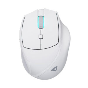 M25WWICE_.jpg SHARKOON MOUSE WIRELESS OFFICEPAL, ERGONOMICO, BIANCO