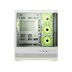 MSI CASE BIANCO, 2 USB, 1 TYPE-C, 3X120MM ARGB REVERSE BLADE FAN, 1X120MM ARGB FAN, ARGB+PWM CONTROL