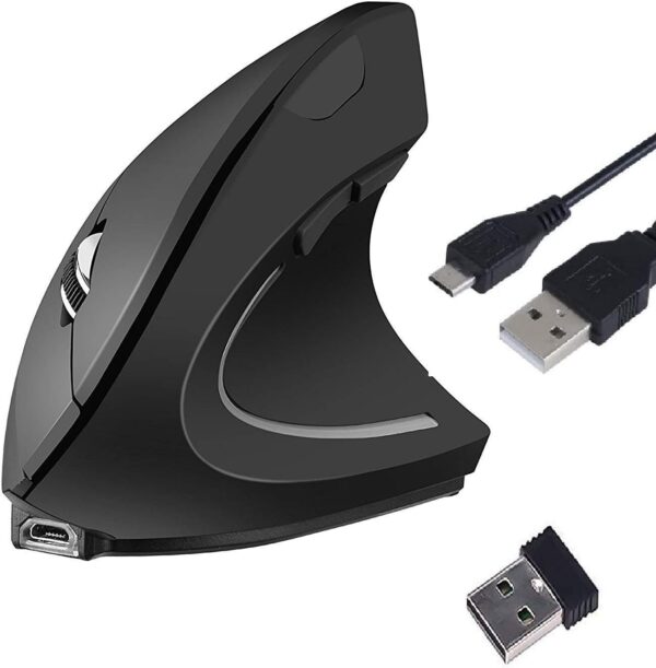 MAWMVBK.jpg TUCANO MOUSE VERTICALE ERGONOMICO WIRELESS RICARICABILE,6 TASTI, NERO