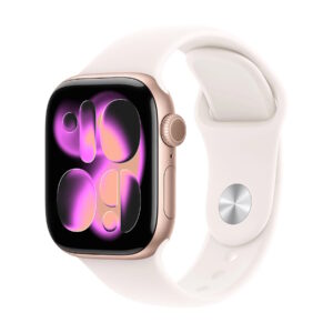 APPLE WATCH SERIES 11GPS42MMROSE GOLD ALUMINIUM CASE WITH LIGHT BLUSH SPORT BAND, M/L